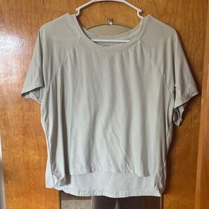 Jockey Cream and Brown 2 Short Sleeve Crewneck Tee